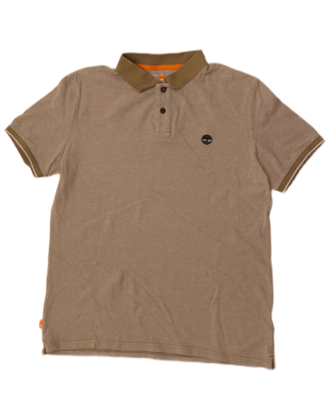 Timberland Herren-Poloshirt mit normaler Passform, mittlere Khaki-Baumwolle