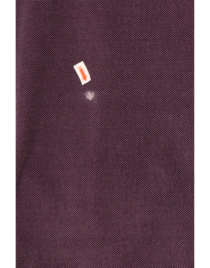 Fat Face Herren-Sweatshirt mit Reißverschluss am Hals, mittelviolette Baumwolle