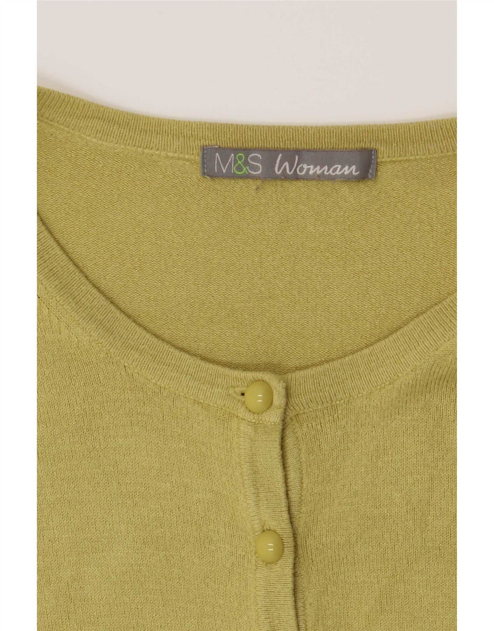 Marks & Spencer Damen Strickjacke UK 14 Mittelgrün