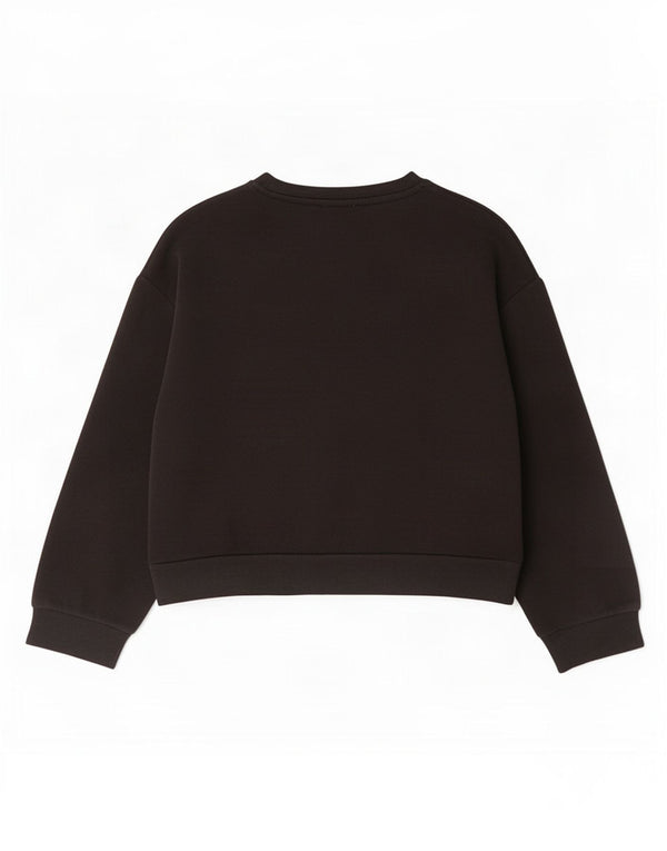 Zara Damen Sweatshirt Pullover UK 14 Large Schwarz