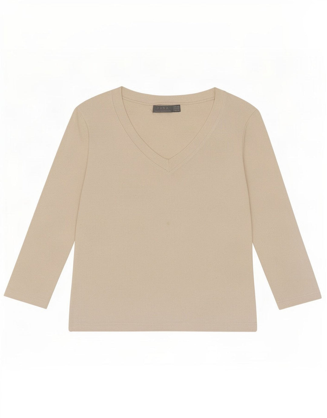 Zara Damen Crop Top 3/4 Ärmel UK 12 Mittelweiß