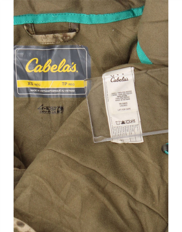 CABELA'S Damen Übergroße Windjacke UK 6 XS Khaki Camouflage