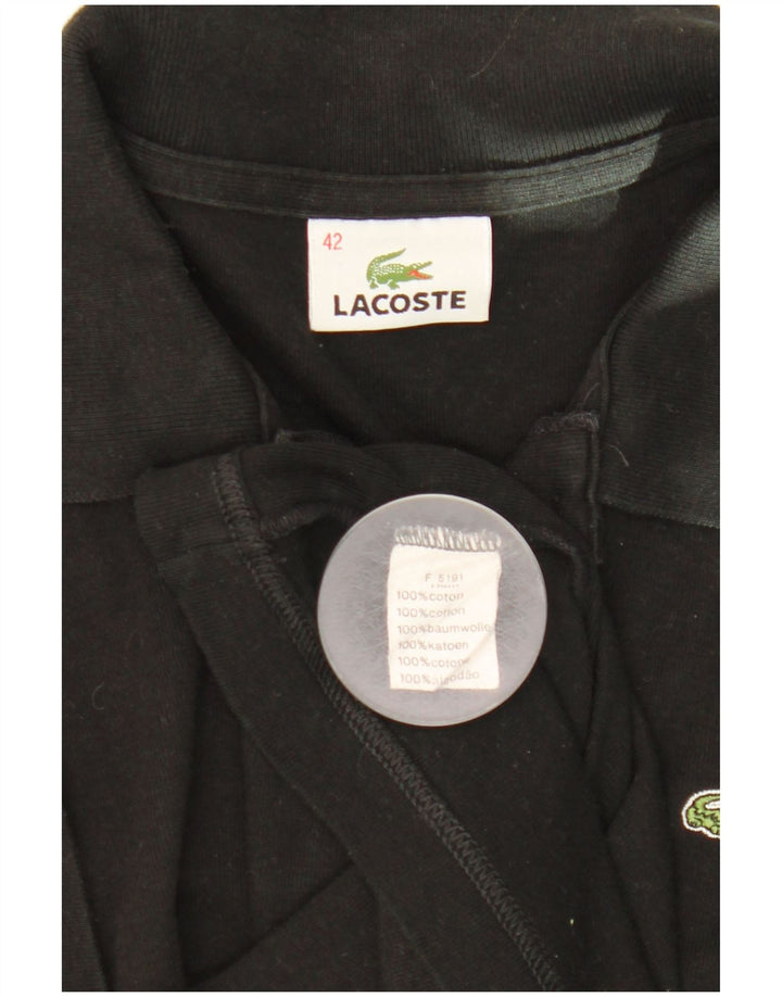 Lacoste Damen-Poloshirt, Größe 42, große schwarze Baumwolle