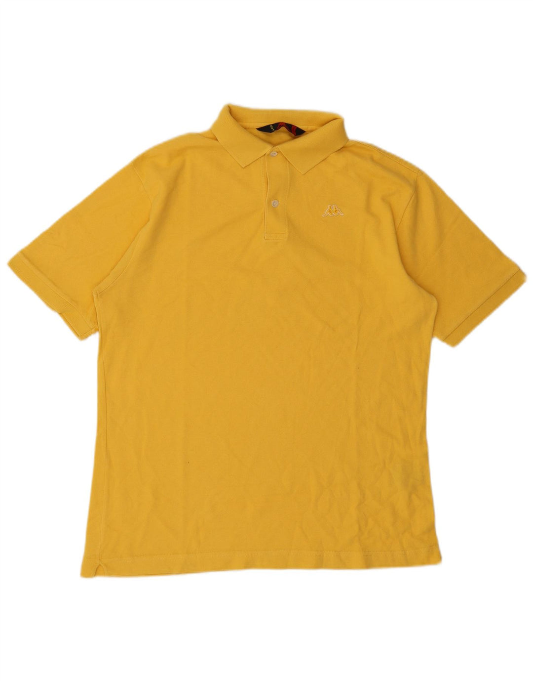 Kappa Herren-Poloshirt aus mittelgelber Baumwolle