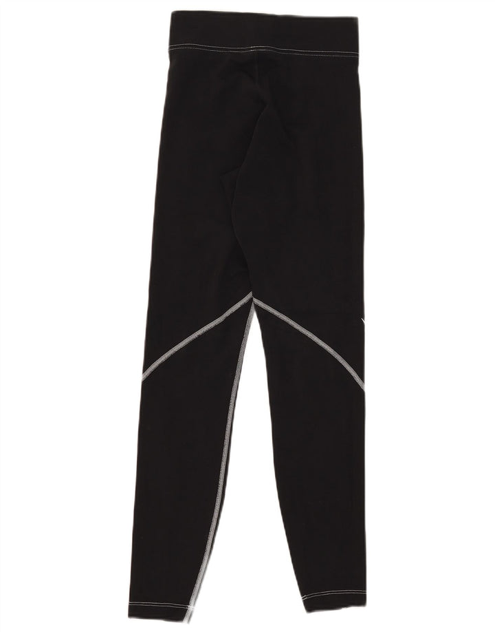 Nike Damen Graphic Leggings UK 4 XS Schwarz