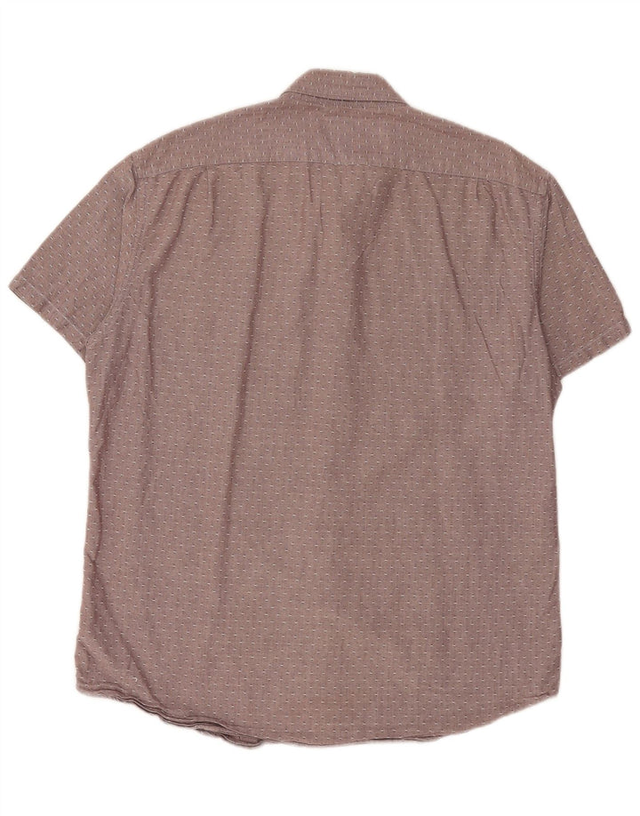 J. Crew Herren-Oxford-Slim-Hemd, groß, kastanienbraun, gepunktet, Baumwolle