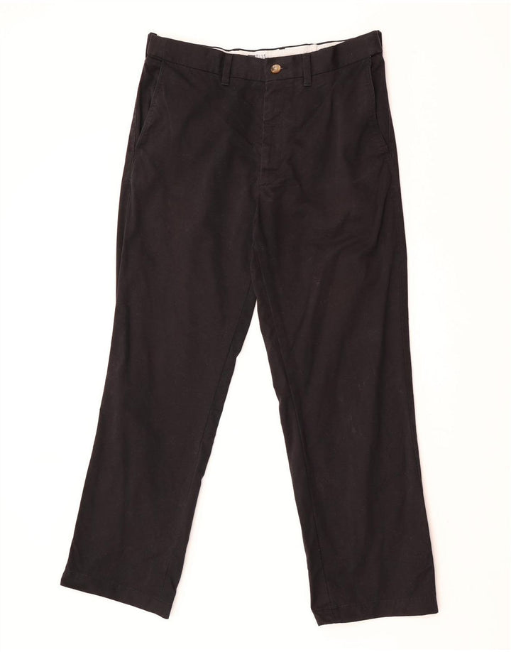 Marks & Spencer Herren Blue Harbour Gerade Chinohose W32 L29 Schwarz