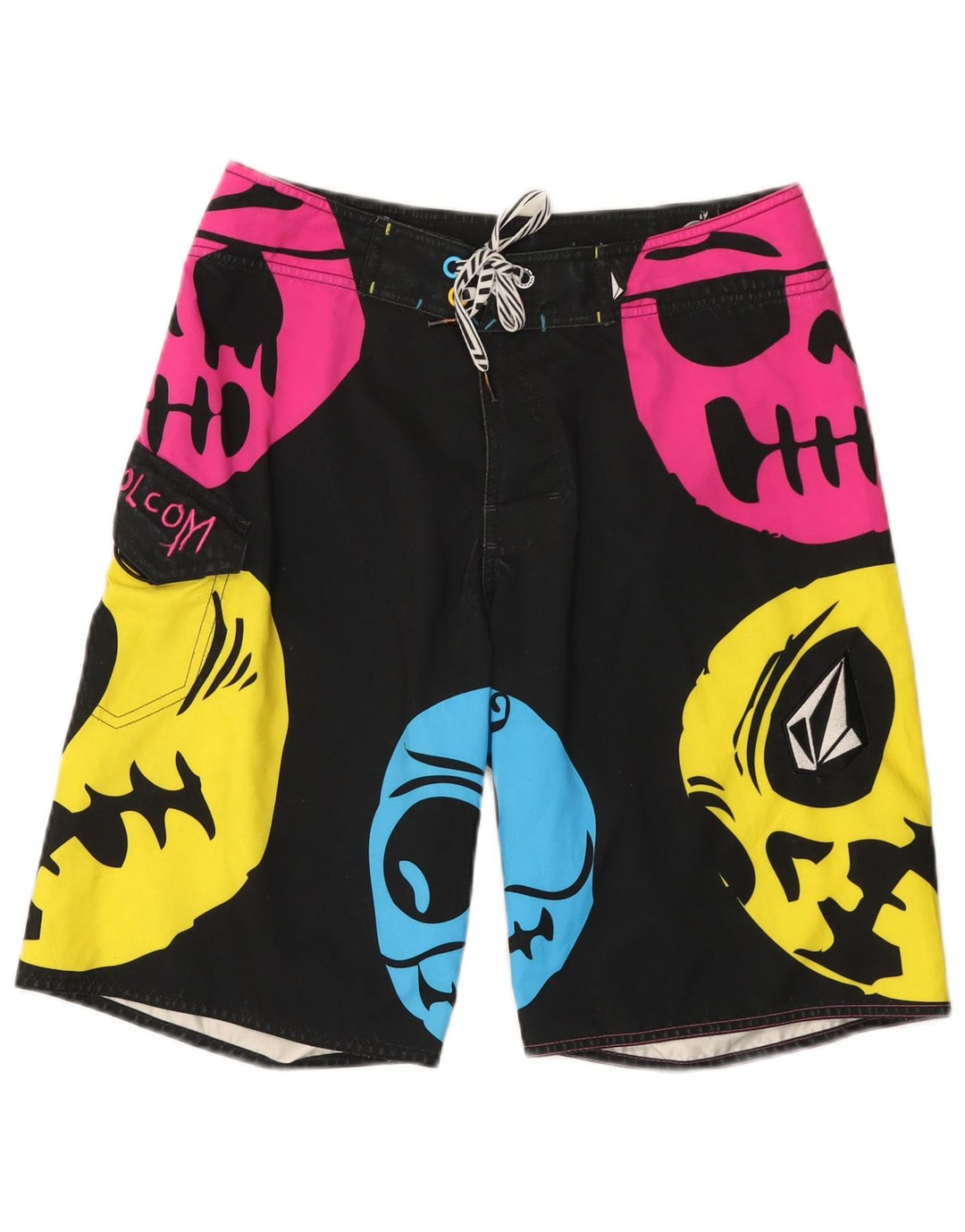 Volcom Herren-Badeshorts mit Grafik, mittelschwarz, Polyester