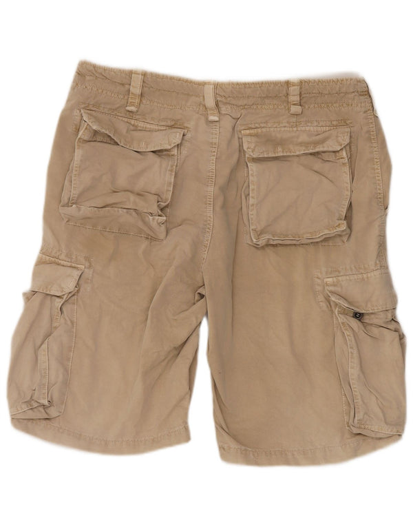 Oviesse Herren Cargo-Shorts IT 54 2XL W36 Beige Baumwolle