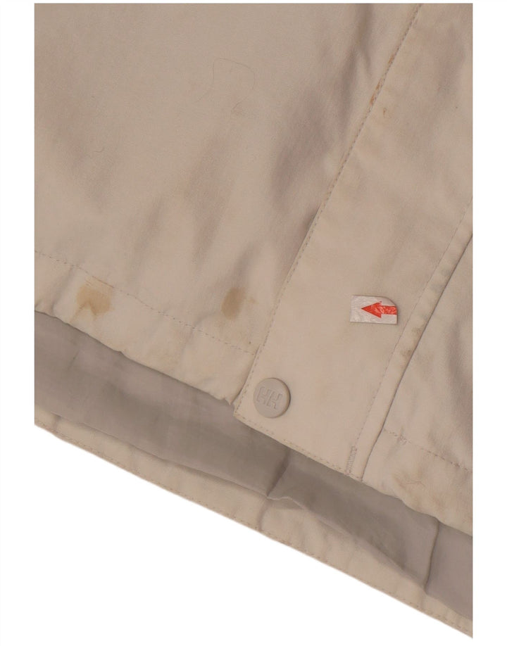 Helly Hansen Herren-Regenjacke mit Kapuze, UK 40, Größe L, gebrochenes weißes Nylon