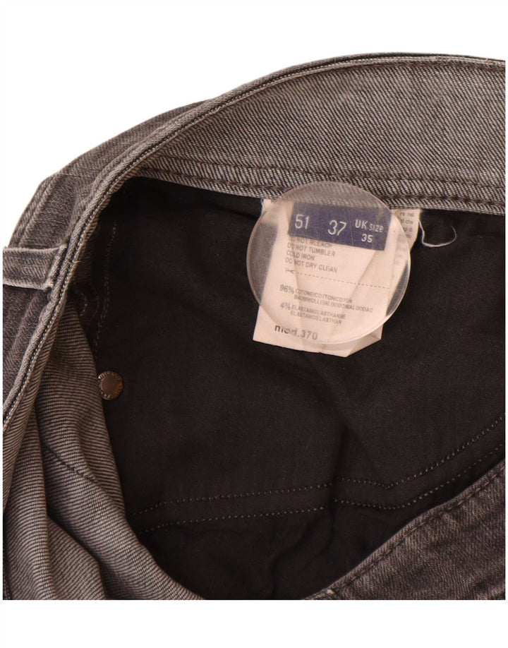 Trussardi Herren Slim Jeans W35 L32 Graue Baumwolle