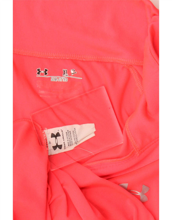 Under Armour Damen-Pullover-Trainingsanzugoberteil mit Reißverschluss, UK 18, XL, Rosa, Polyester
