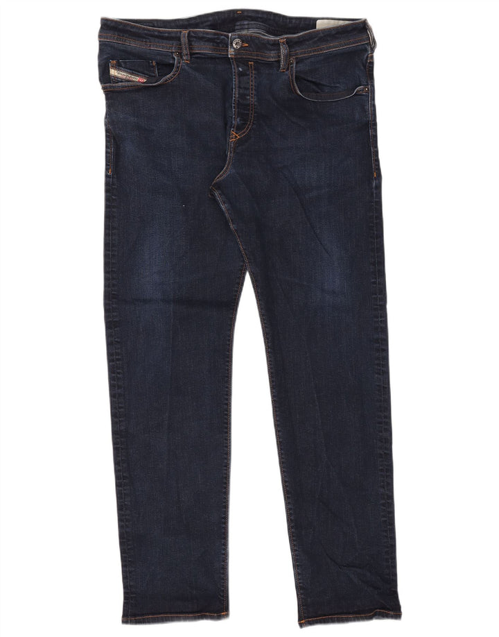 Diesel Herren Slim Jeans W38 L31 Marineblaue Baumwolle