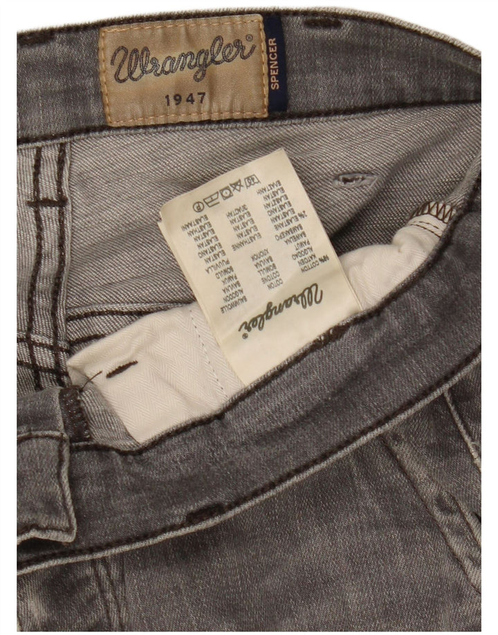 Wrangler Herren Spencer Slim Jeans W30 L34 Graue Baumwolle