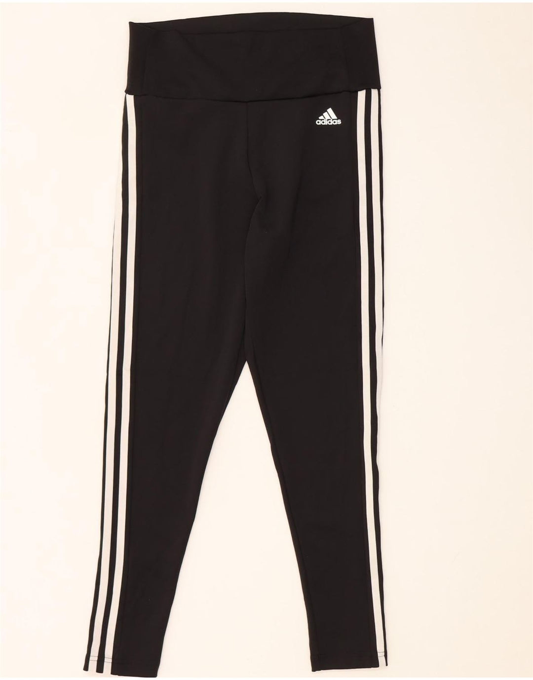 ADIDAS Damen Aeroready Leggings UK 12/14 Medium Schwarz Polyester