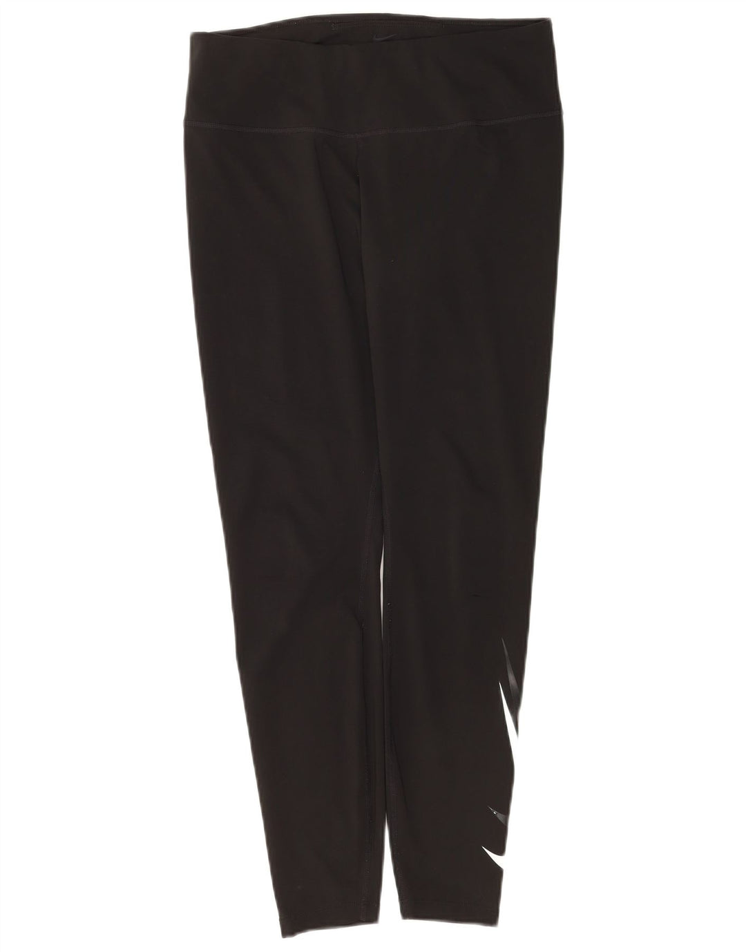 Nike Damen Dri Fit Graphic Leggings UK 16 Large Schwarz Polyester