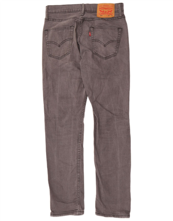 Levi's Herren 511 Slim Jeans W28 L30 Graue Baumwolle