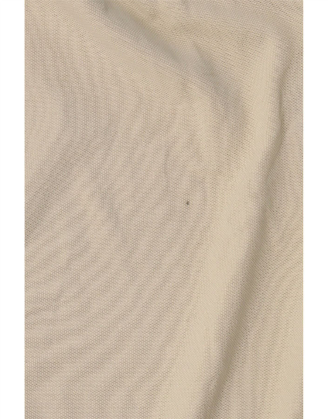 MASSIMO DUTTI Herren-Poloshirt, groß, cremefarbene Baumwolle