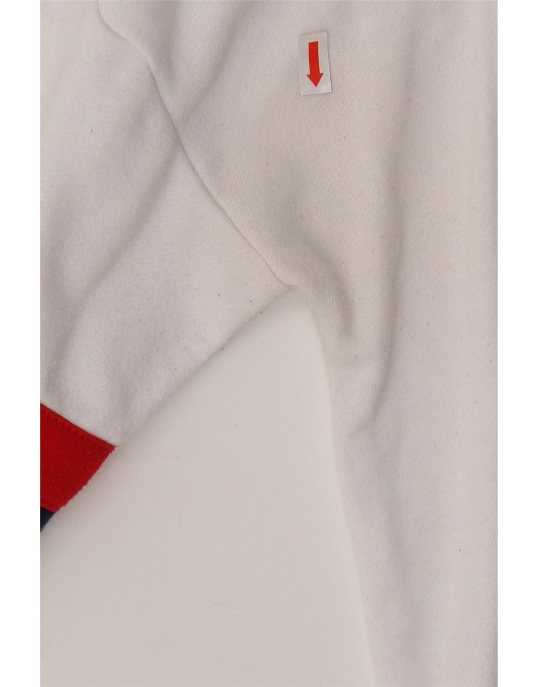 FILA Womens Oversized Sweatshirt Jumper UK 10 Small  White Colourblock Vintage Fila and Second-Hand Fila from Messina Hembry 