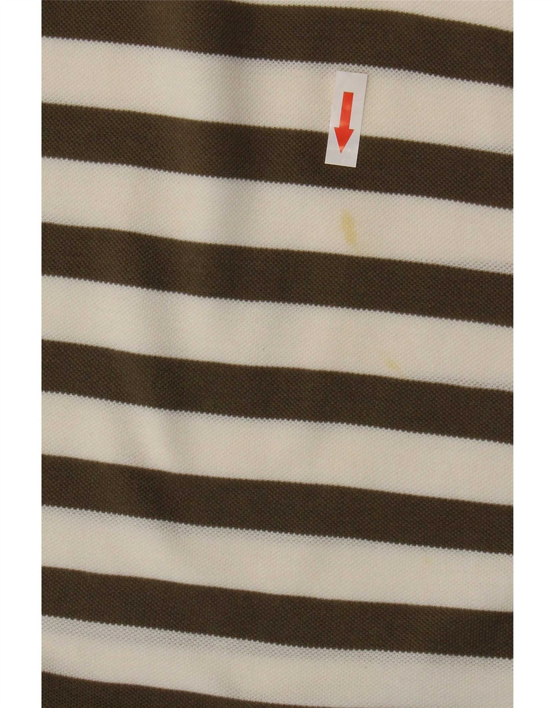 Massimo Dutti Herren-Poloshirt, groß, braun gestreift, Baumwolle