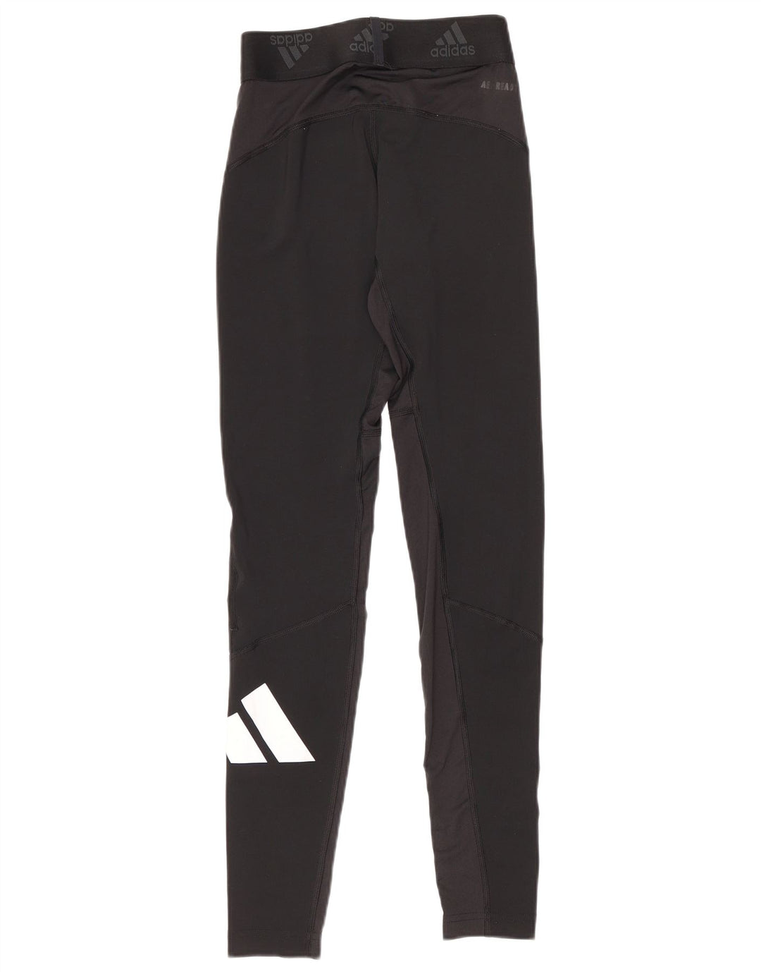 Adidas Damen Graphic Leggings UK 10 Small Schwarz Polyester