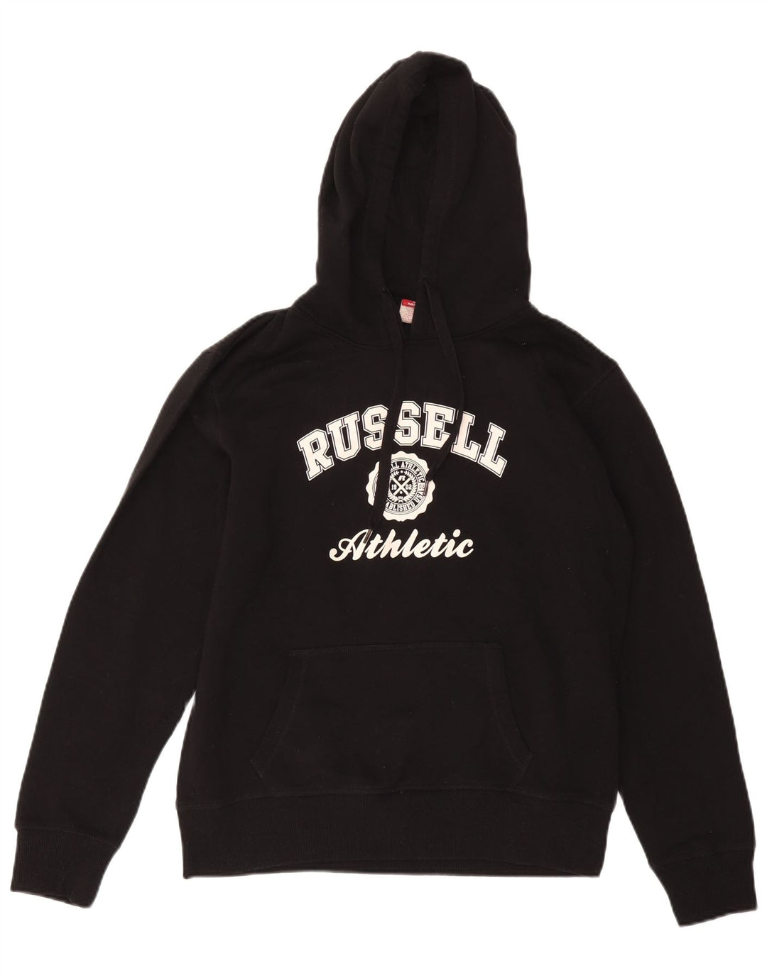 RUSSELL ATHLETIC Kapuzenpullover für Jungen, lockere Passform, Grafik, 13–14 Jahre, Schwarz