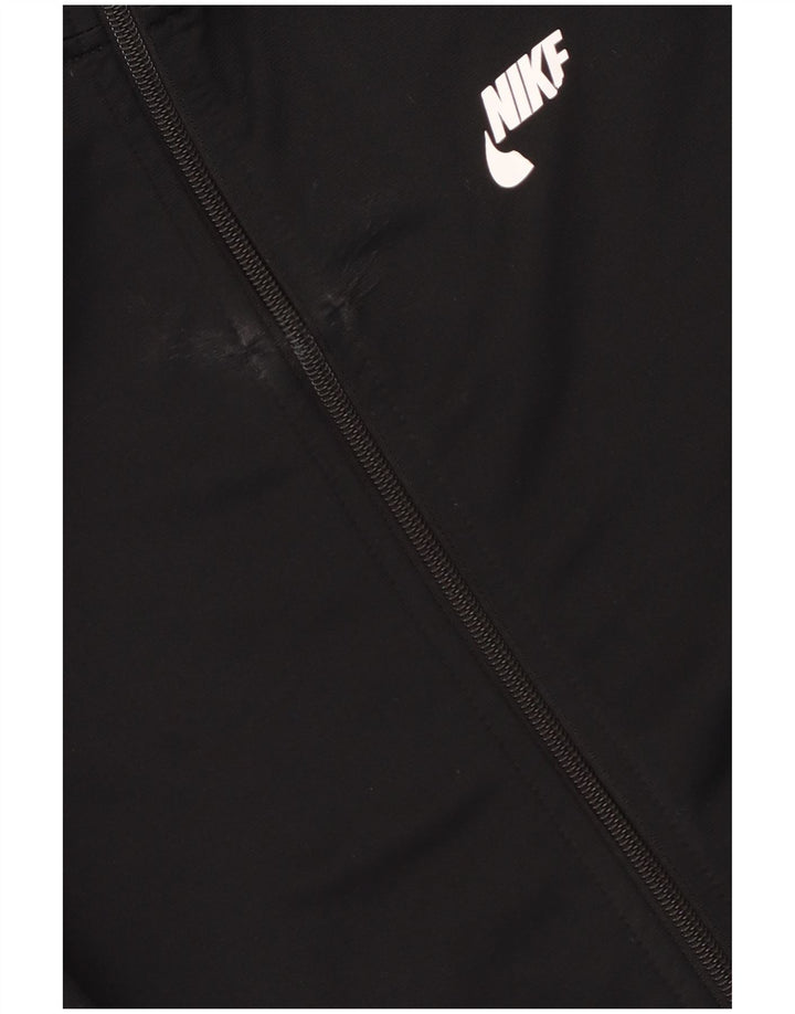 Nike Jungen Grafik-Trainingsanzug-Top-Jacke, 13–14 Jahre, XL, schwarzes Polyester