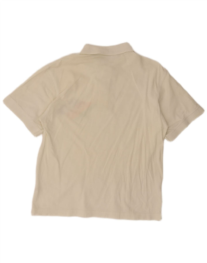 Belfe & Belfe Herren-Poloshirt mit Grafik, UK 40, mittelweiß