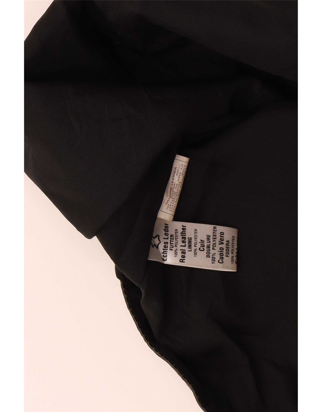 Vintage Herren Lederweste Medium Schwarz