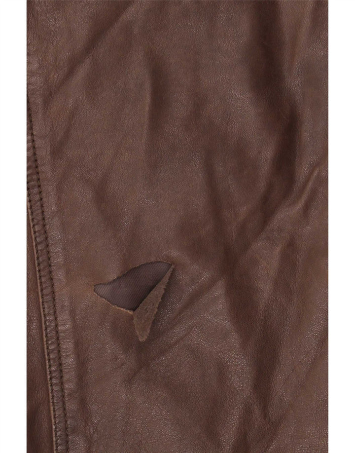 Vintage Herren Lederjacke UK 40 Large Braun