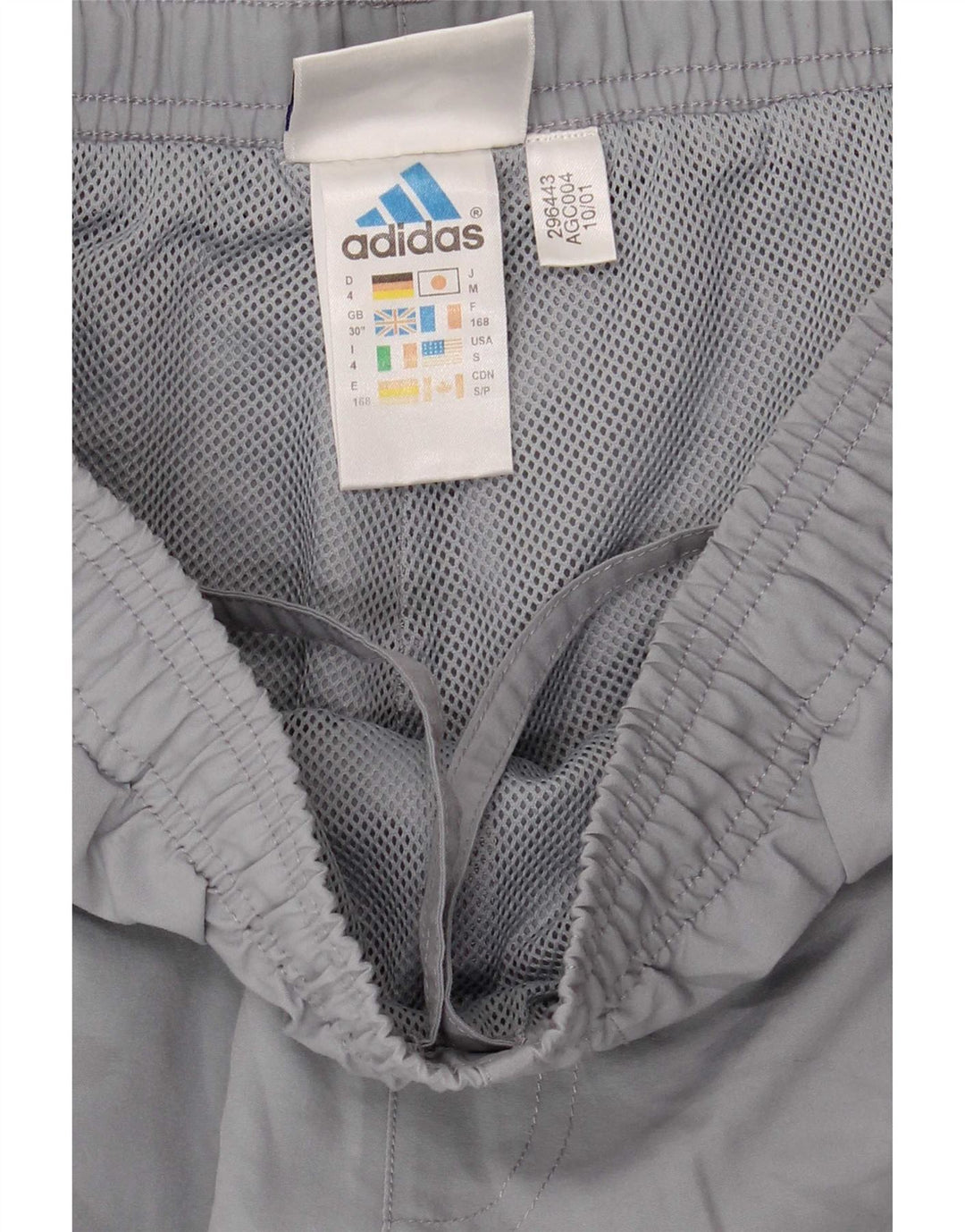 Adidas Herren-Trainingshose aus mittelgrauem Polyester