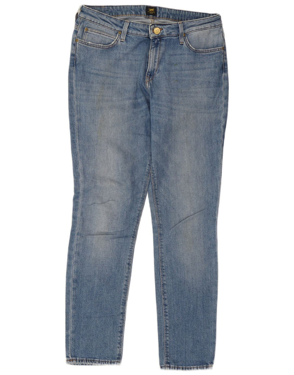 Lee Damen Elly Slim Straight Jeans W31 L29 Blaue Baumwolle