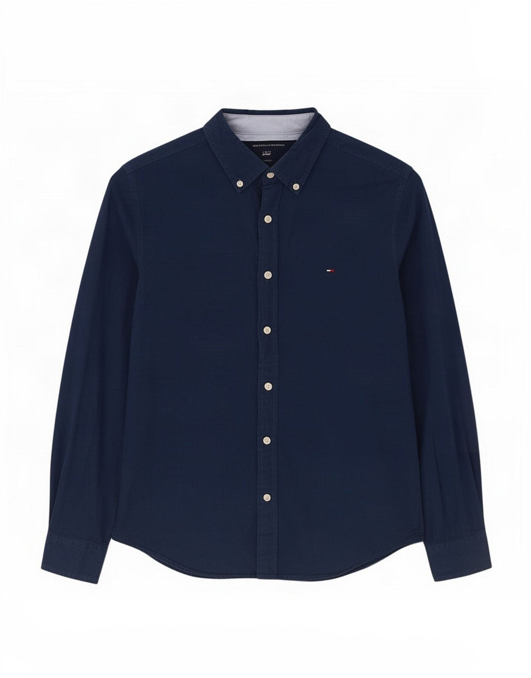 Tommy Hilfiger Herrenhemd, klein, marineblau, Baumwolle