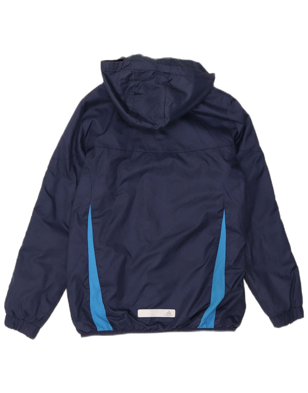 ADIDAS Windjacke mit Kapuze für Mädchen, 13–14 Jahre, Marineblau, Farbblock