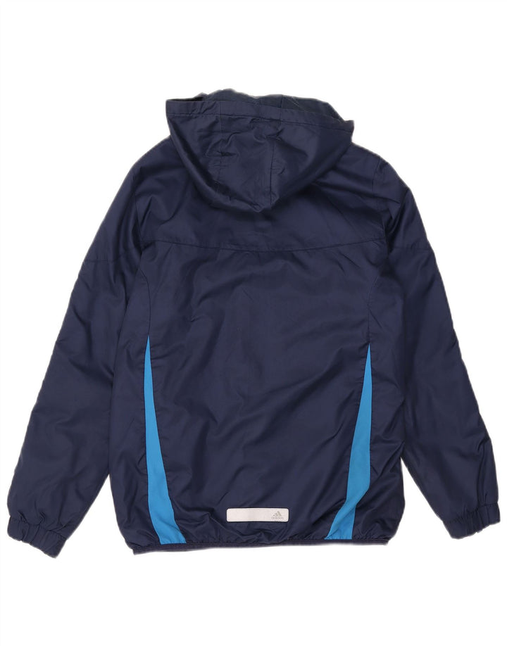 ADIDAS Windjacke mit Kapuze für Mädchen, 13–14 Jahre, Marineblau, Farbblock