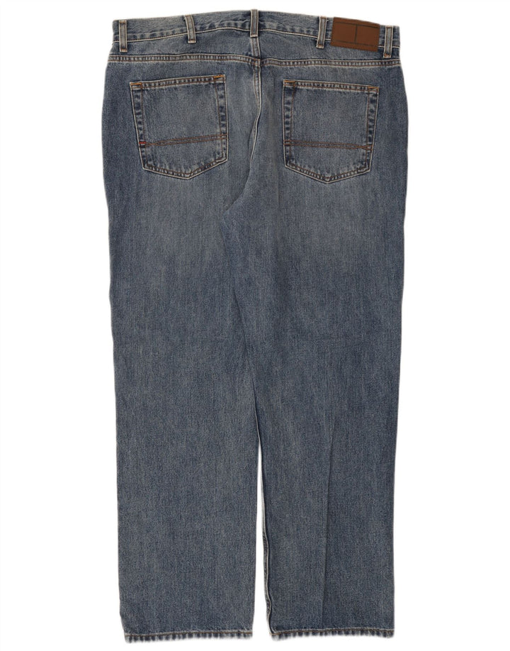 Tommy Hilfiger Herren Straight Jeans W38 L30 Blaue Baumwolle