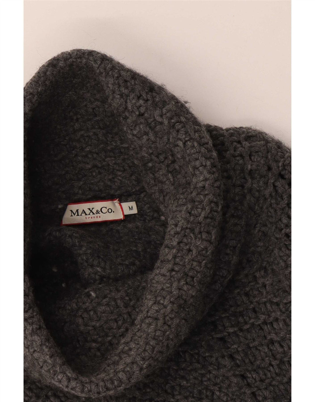 Max & Co. Rollkragenpullover für Damen, UK 12, Mittelgrau