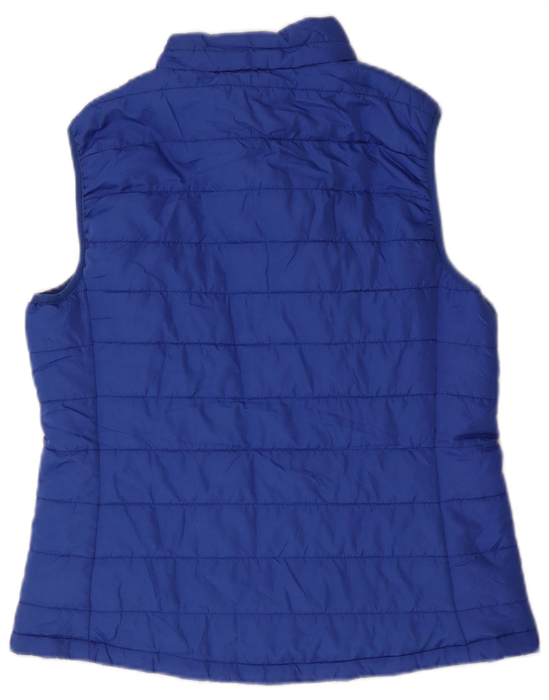 Marks & Spencer Damen Wattierte Weste UK 12 Mittelblaues Polyester