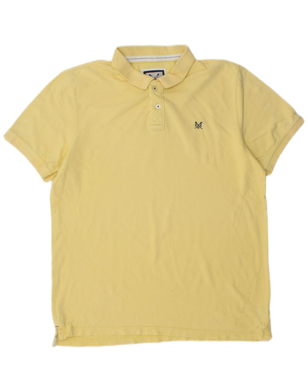 Crew Clothing Herren Poloshirt XL Gelb Baumwolle