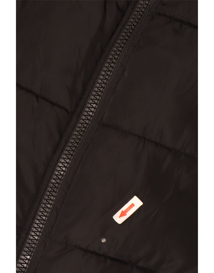 Diesel Herren Wattierte Jacke UK 36 Small Schwarz