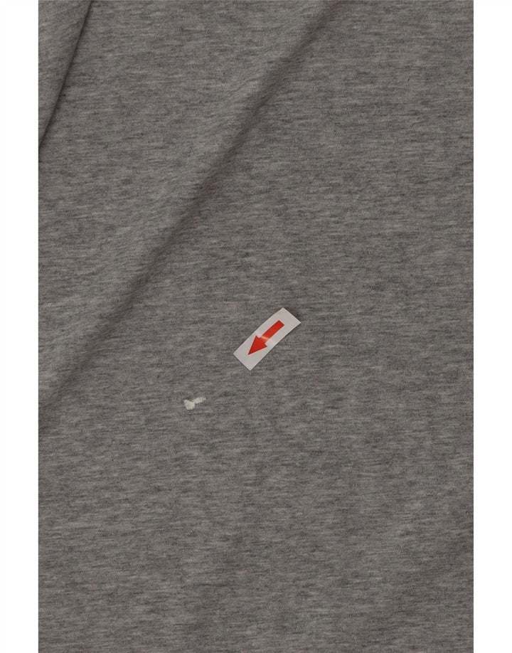 Nike Herren Dri Fit T-Shirt-Oberteil, groß, grau gefleckte Baumwolle