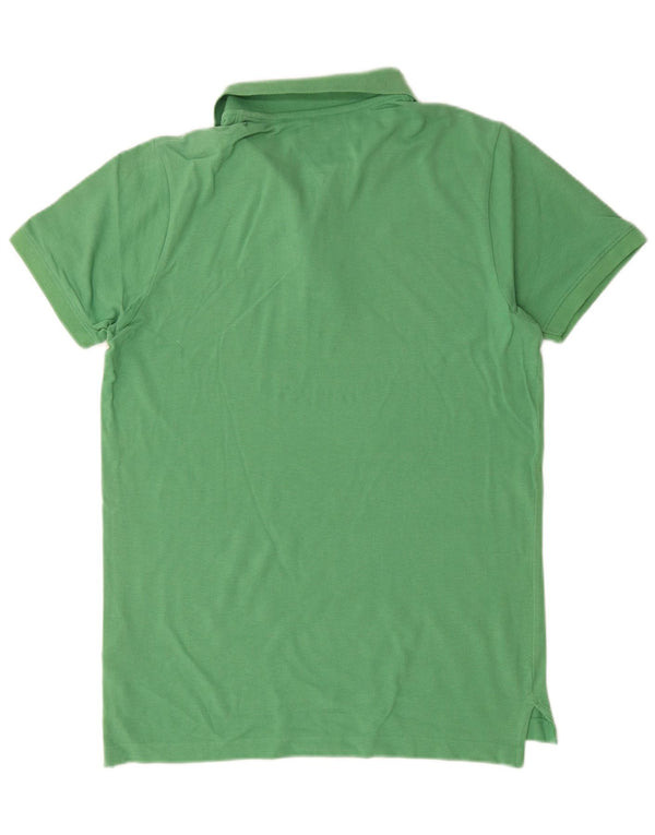 Tommy Hilfiger Herren-Poloshirt aus mittelgrüner Baumwolle