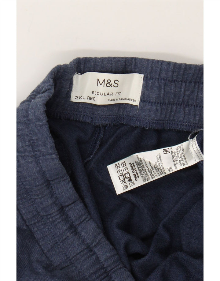MARKS & SPENCER Herren-Trainingshose, 2XL, Marineblau, Baumwolle