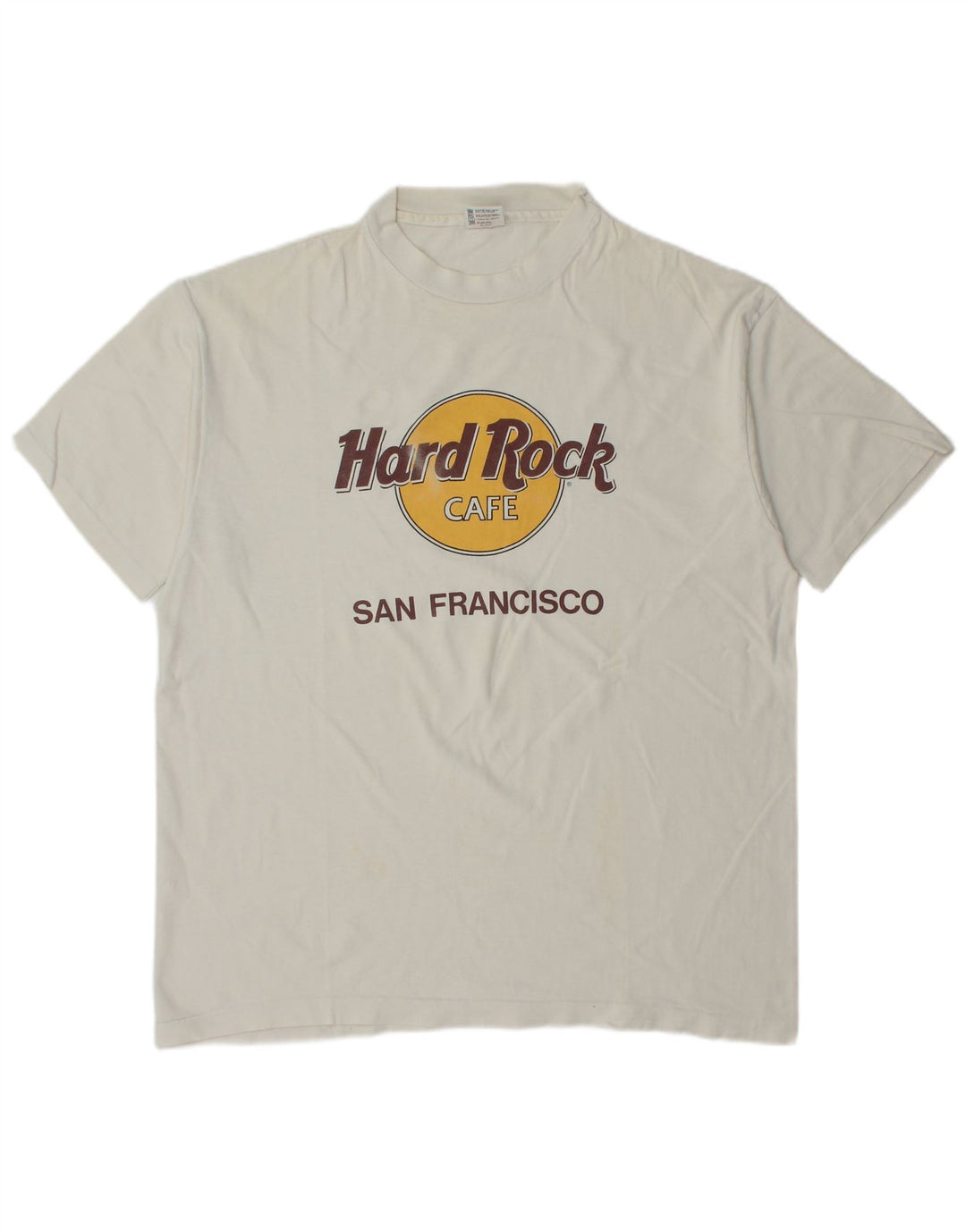 HARD ROCK CAFE Herren-T-Shirt „San Francisco“ mit Grafik, XL, weiße Baumwolle