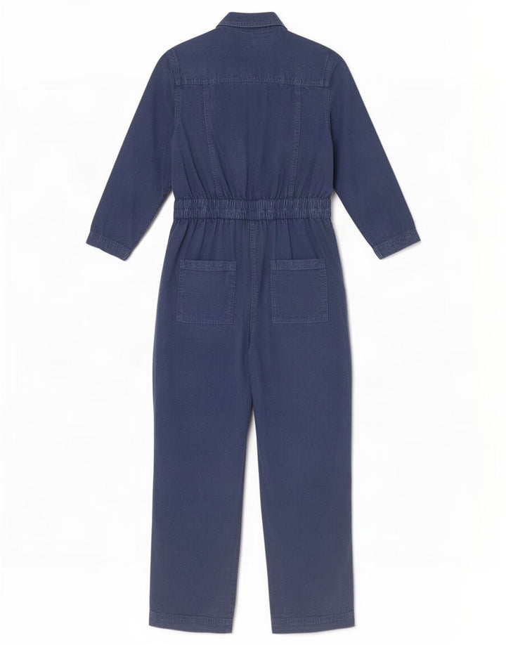 Marks & Spencer Damen-Overall mit langen Ärmeln, Gr. 8, Blau, Lyocell
