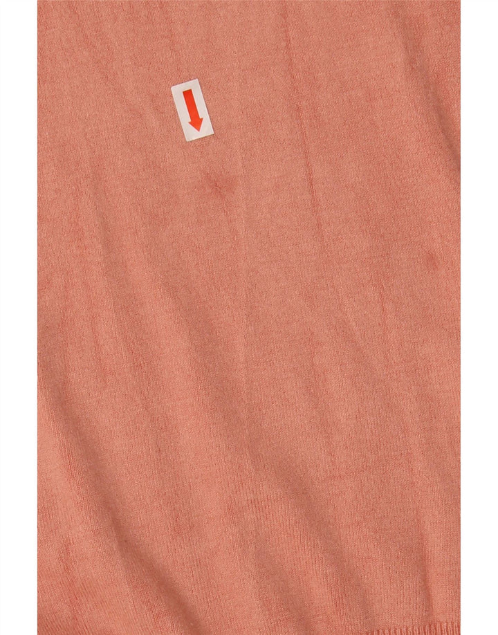 Guess Damen-Pullover mit grafischem Rundhalsausschnitt, Gr. 14, Mittelrosa