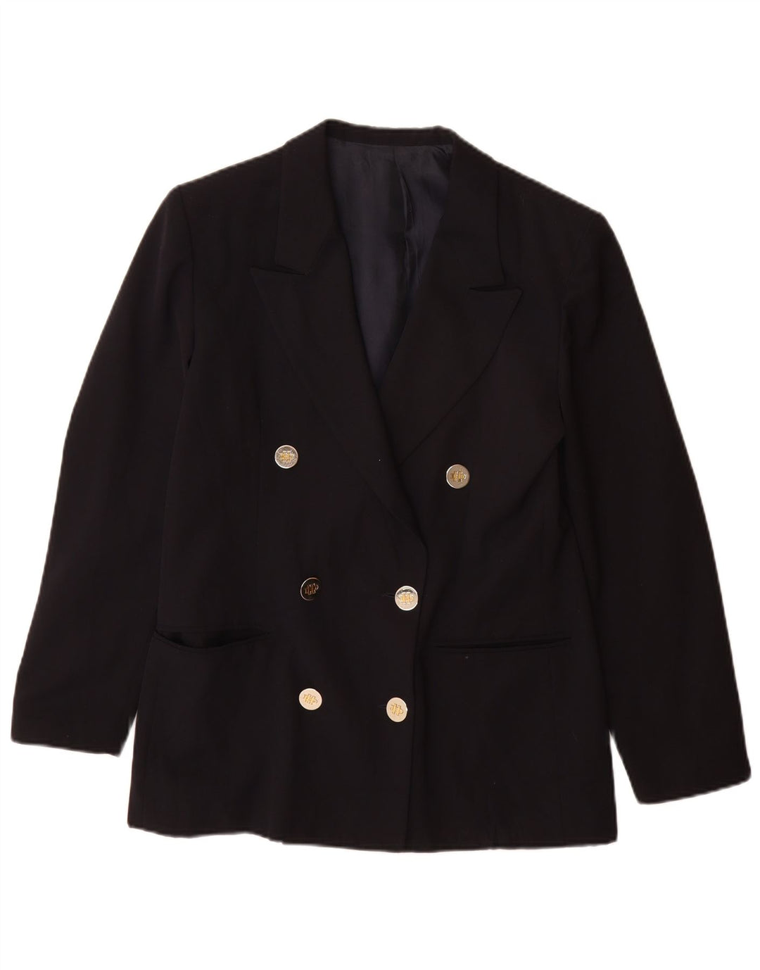 Daniel Hechter Damen-Zweireiher-Blazerjacke, UK 12, mittleres Marineblau