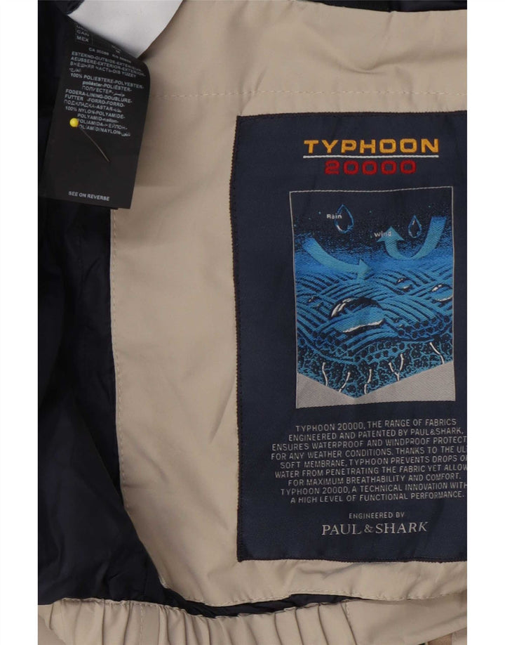 Paul & Shark Herren Typhoon 20000 Bomberjacke UK 38 Medium Beige Polyester