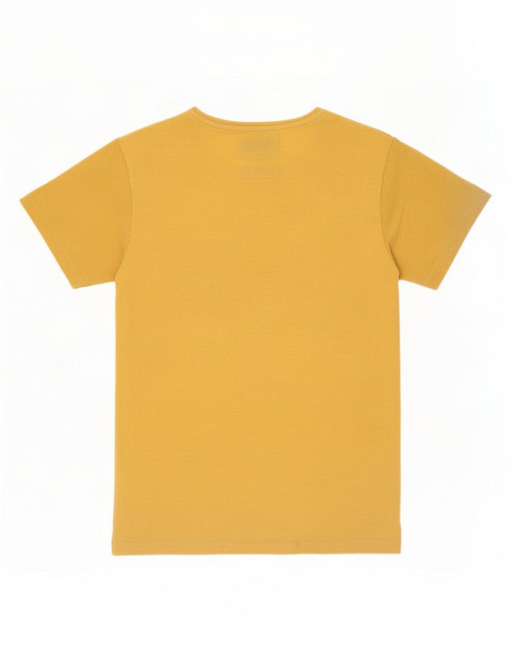 Jack & Jones Herren Grafik-T-Shirt-Oberteil Mittelgelbes Polyester