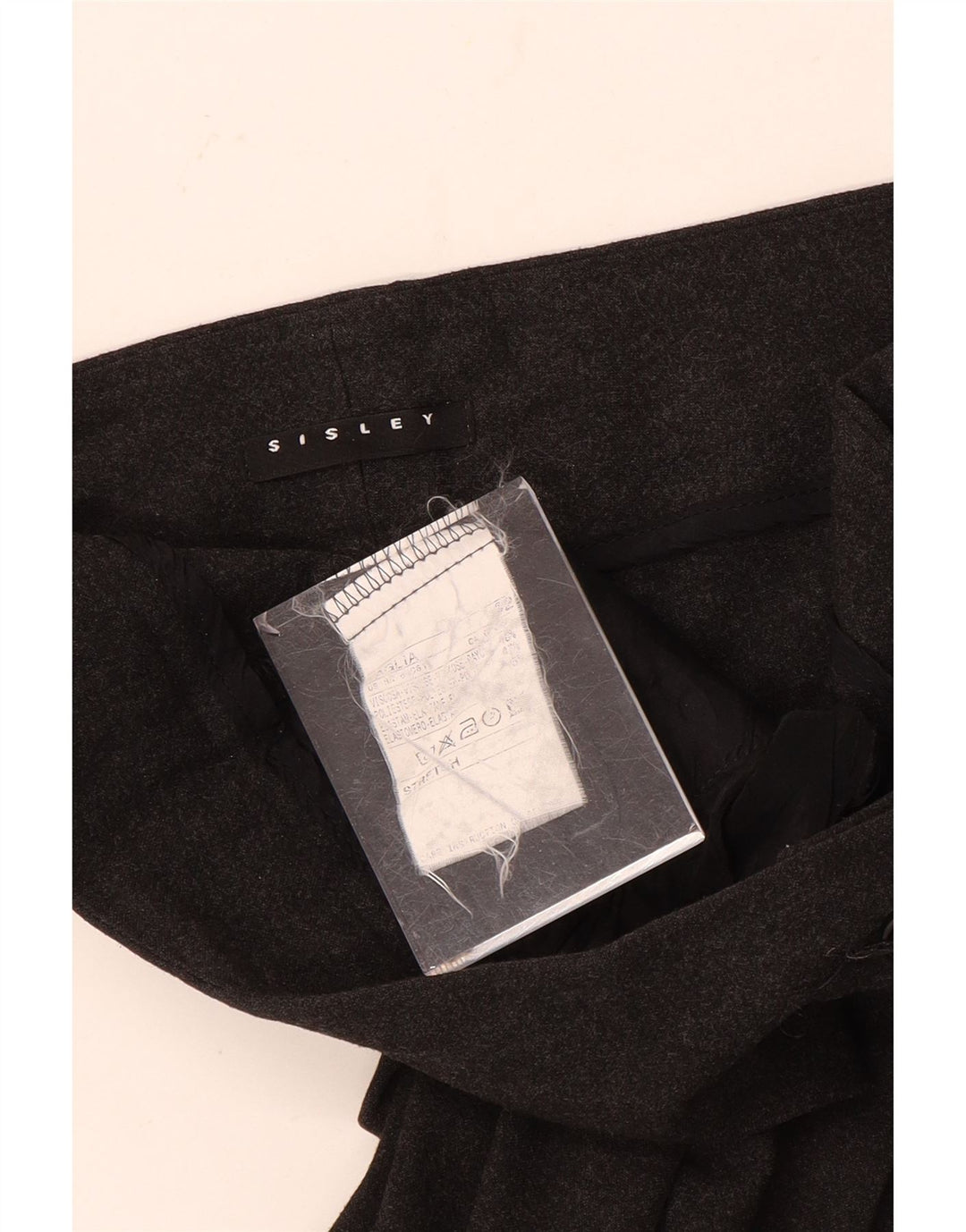 Sisley Damen Bootcut-Anzughose IT 42 Medium W30 L32 Grau meliert